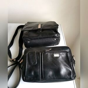 PERLINA NEW YORK LEATHER CROSSBODY BAGS BUNDLE (2 BAGS)